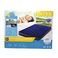 Colchón Inflable Intex 2 Plazas 137 X 191 X22 Cm Camping